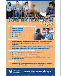 Interview Tips Poster